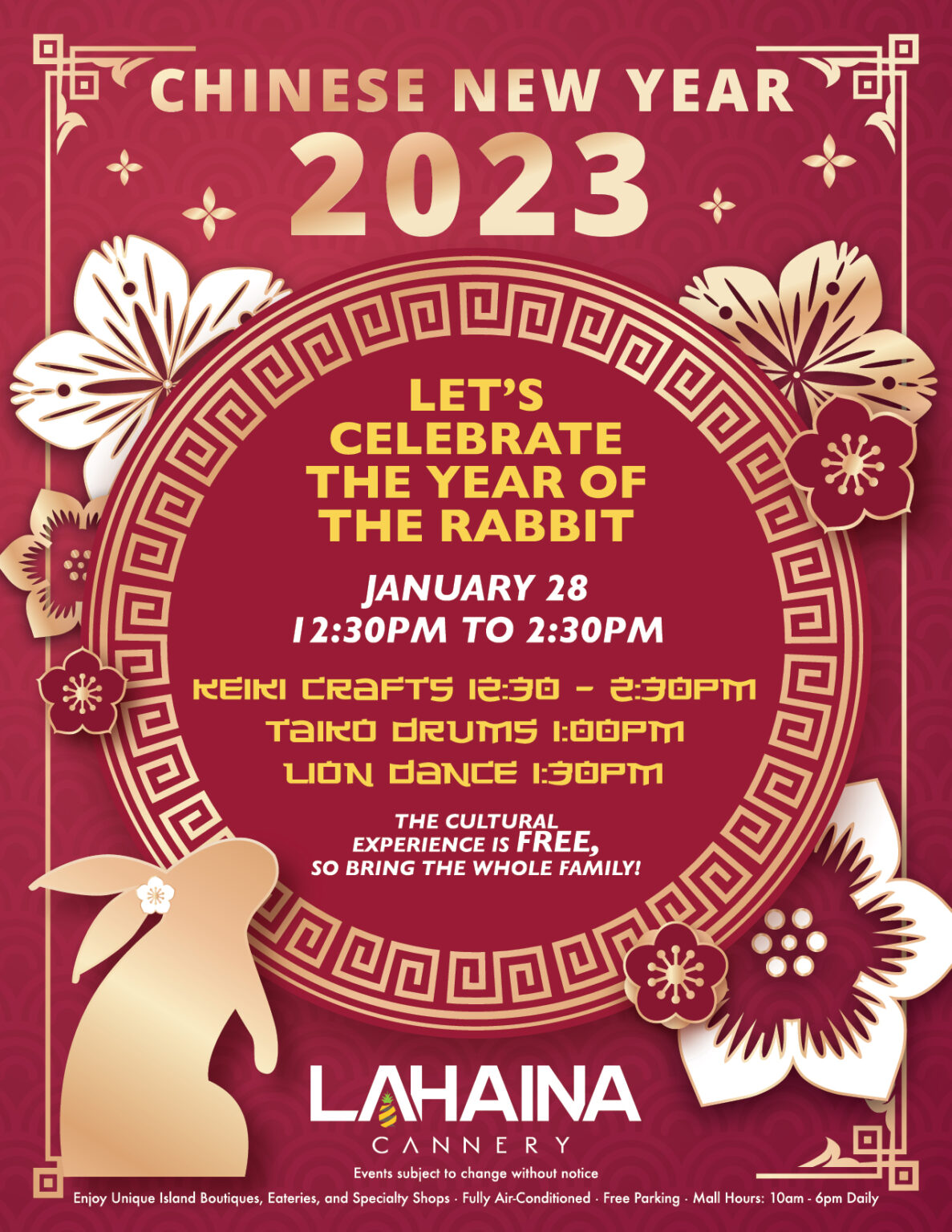 CHINESE NEW YEAR 2023 LAHAINA CANNERY