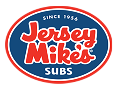 Jersey Mike's subs logo since 1956 blue with red letters and white
